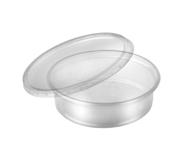 Disposables - Plastic - Sausbakjes 125ml met deksels x 250