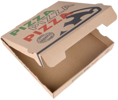 Disposables - D.P. Pizzabox Italia 32x32x4cm kraft bruin 100 stuks 472087