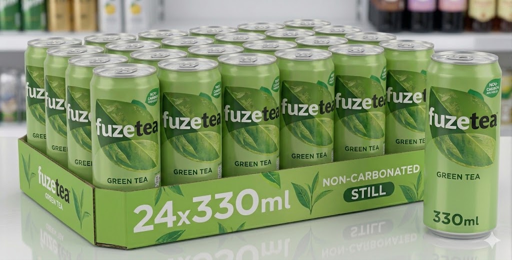 Dranken - Frisdrank - Fuzetea Green Tea NL 24 x 330ml (€16,99 + €3,60 statiegeld)