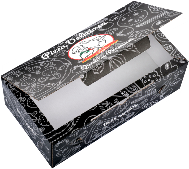 Disposables - D.P. Calzonebox Deliziosa 30x16x10cm kraft 100 stuks 201019