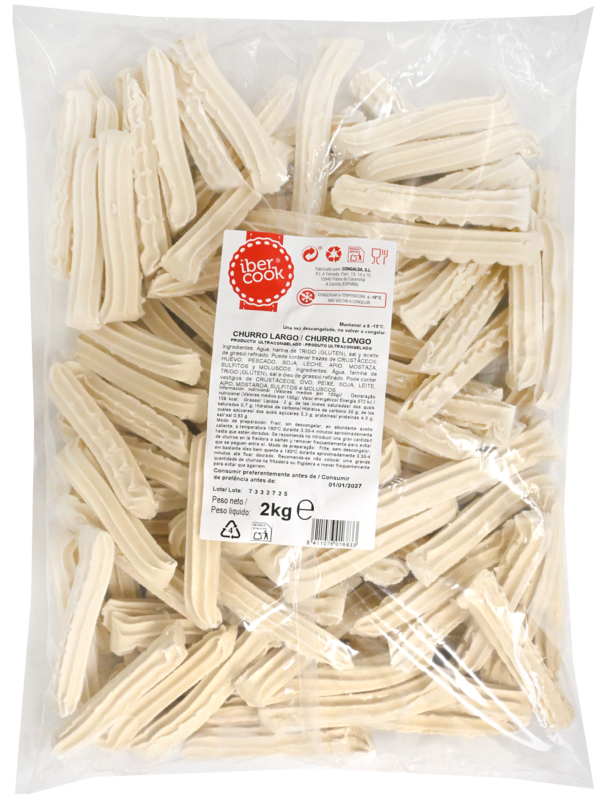 DV - Frituur - Churros Straight Ibercook 10-12cm 2 x 2kg