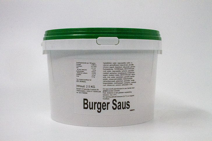 KW - Saus - Burgersaus private label 2,5KG