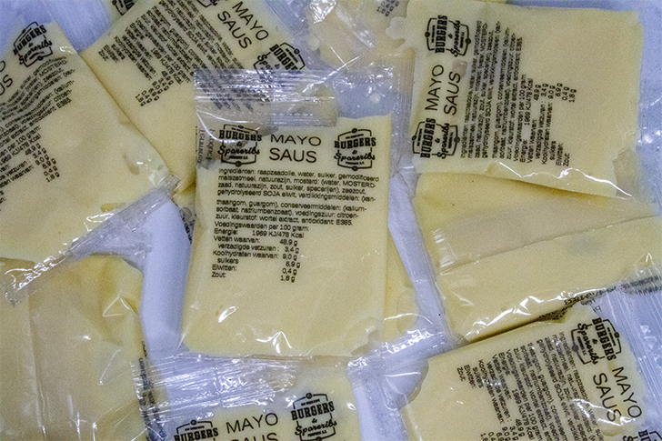 KW - Saus - Mayonaise zakjes private label 200 x 30gr