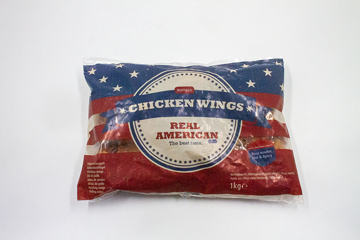 DV - Frituur - Kipvleugels REAL AMERICAN Chicken Wings Buffalo gegaard Halal 5 x 1kg