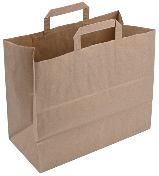 Disposables - Papieren tasjes 250 Stuks KRAFT 26 x 17 x 25cm 431373