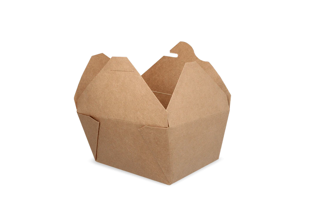 Disposables - Papier - 2000ml Kartonnen Maaltijddozen  x 200