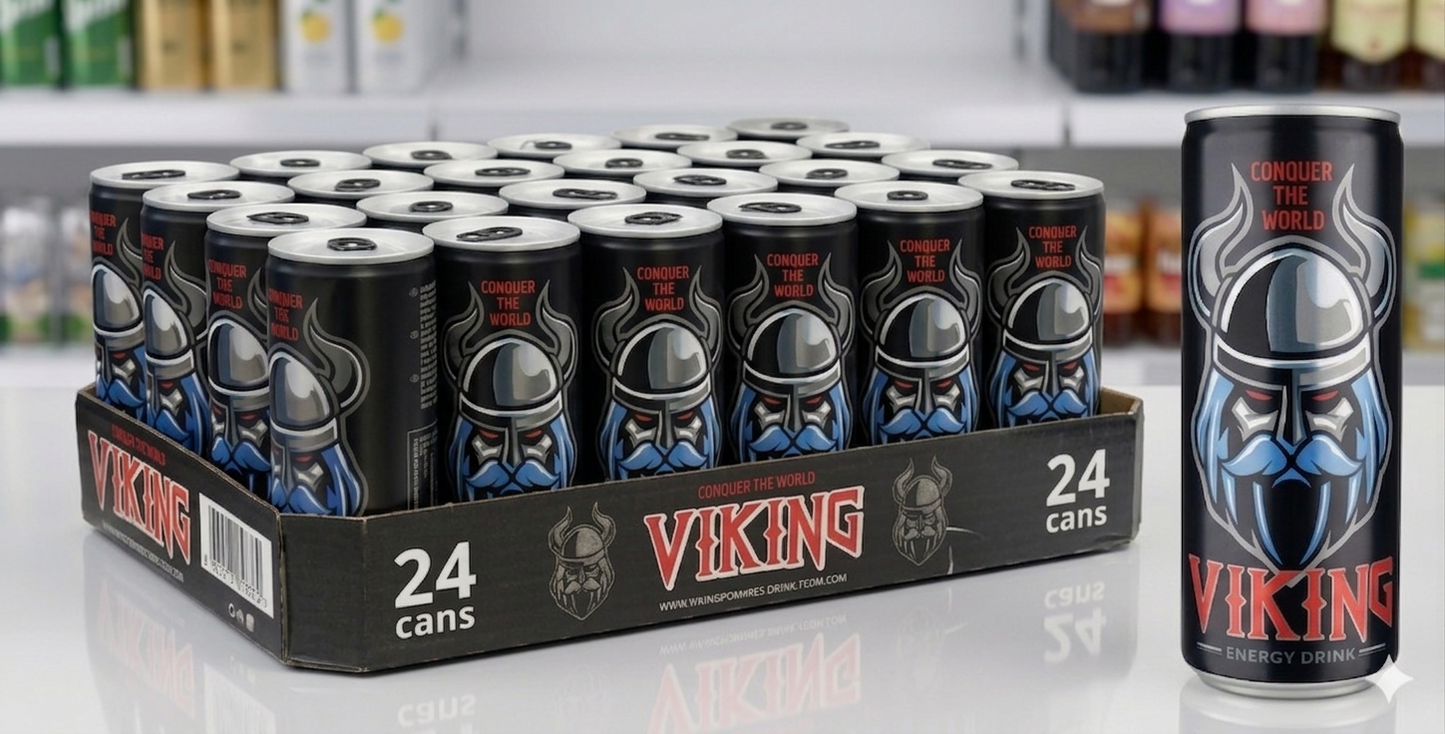 Dranken - Energiedrank - Viking energy drink NL 24x250ml (9,99 + 3,60 statiegeld)