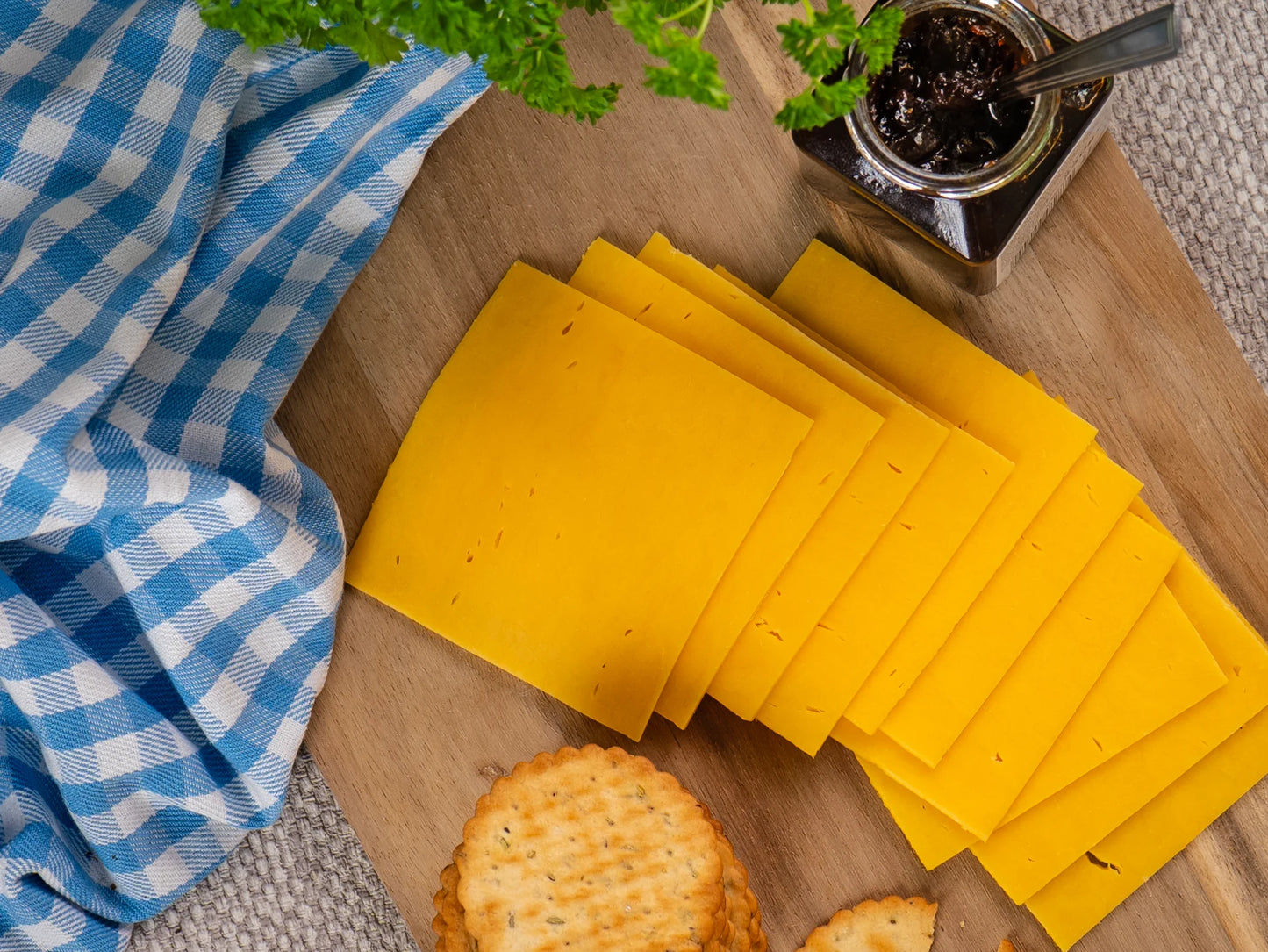 Cheddar plakken (20gr) 6 x 1kg
