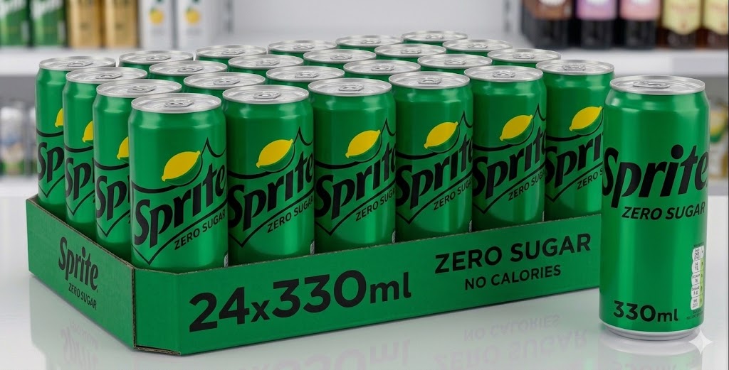 Dranken - Frisdrank - Sprite Zero Sugar NL 24x330ml (€ 14,99 + 3,60 statiegeld)