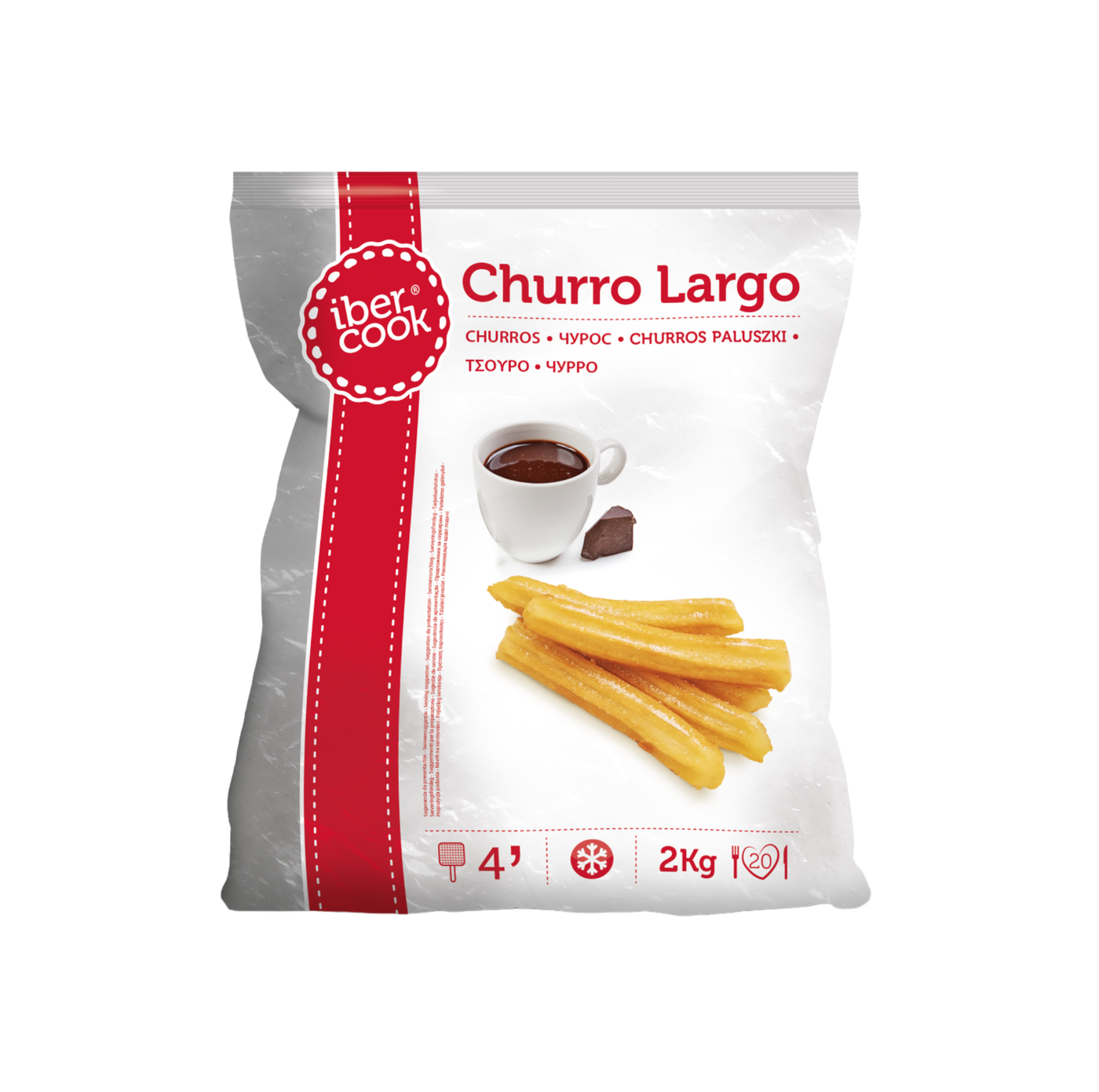 Ibercook Churros Straight 10-12cm 2 x 2kg