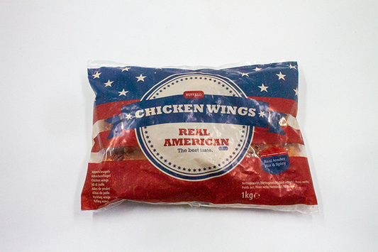 Kip | Kipvleugels - REAL AMERICAN Chicken Wings Buffalo gegaard Halal DV 5 x 1kg 429877